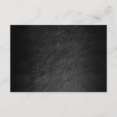 Vip Glam Black Wedding Hotel Accomodatie Informatiekaartje (Achterkant)