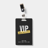 VIP Gold All Access Concert Badge (Voorzijde met clip)