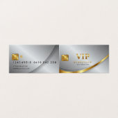 VIP Gold Business Kaart (Buitenkant ongevouwen)