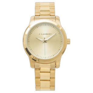 VIP Gold Custom Name Sjabloon Horloge