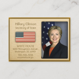 VIP Gold met American Flag Profile Cards Visitekaartje