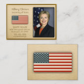 VIP Gold met American Flag Profile Cards Visitekaartje (Voorkant / Achterkant)