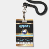 VIP Hockey ALL TOEGANG Gold Pass Badge (Voorzijde met lanyard)