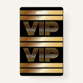 VIP Hockey ALL TOEGANG Gold Pass Badge (Achterkant)