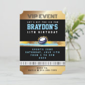 VIP Hockey ALL TOEGANG Gold Pass Badge Uitnodiging (Staand voorkant)