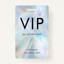 VIP Holografische Achtergrond Eenvoudig Lettertype