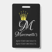 VIP-Identificatiekoord BADGE (Achterkant)