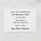 VIP-Kaart voor klanten - SRF Visitekaartje (Achterkant)