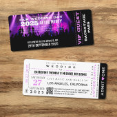 VIP-kaartje voor muziekopnames met QR-code Save The Date