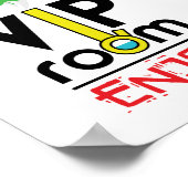 VIP-kamer, vriendelijk, plezier Poster (Hoek)