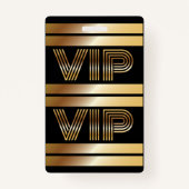 VIP Karate Birthday ALL TOEGANG Gold Pass Badge (Achterkant)