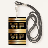 VIP Karate Birthday ALL TOEGANG Gold Pass Badge (Achterkant met draagriem)