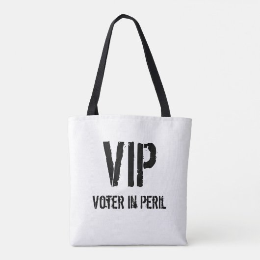 VIP-kiezer in Peril Tote Bag (Achterkant)