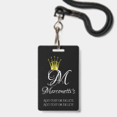 VIP Lanyard BADGE (Achterkant met koord)