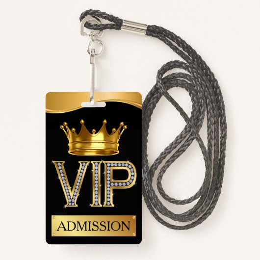 VIP Lanyard BADGE (Voorkant met draagriem)