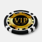 VIP Laurel Wreath Las Vegas goud zwart Pokerchips (Enkel)