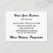 VIP - Limosine Service Visitekaartje - SRF (Achterkant)