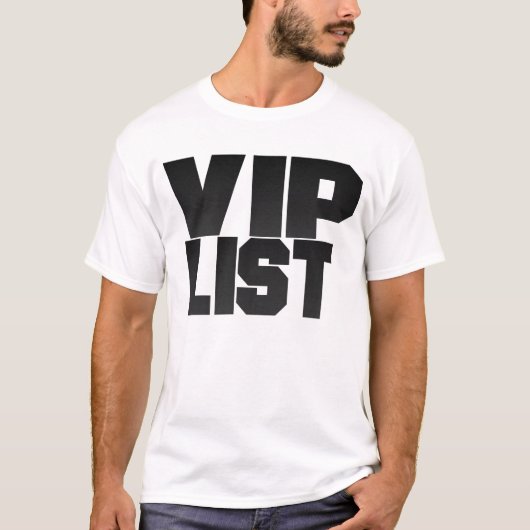 Vip List Shirt 1 (Voorkant)