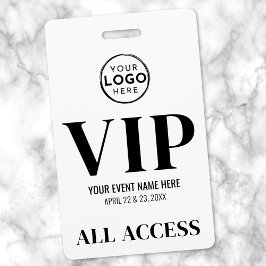 VIP Logo All Access Evenement Badge