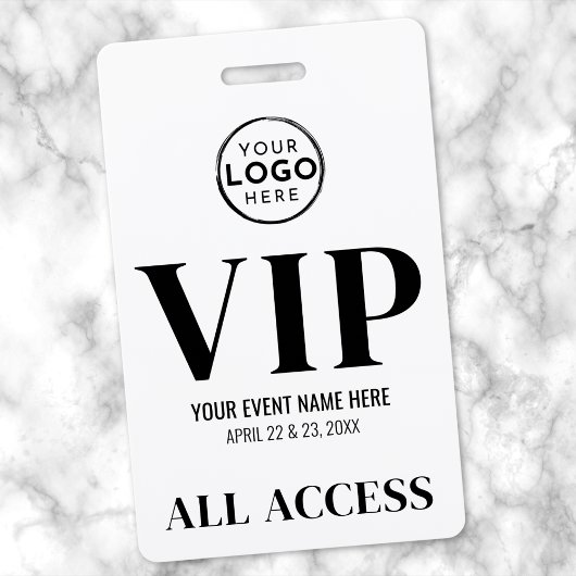 VIP Logo All Access Event Badge
