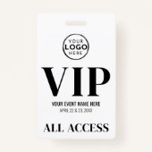 VIP Logo All Access Event Badge (Achterkant)
