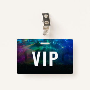 VIP met QR Code en Foto Horizontale ID Badge