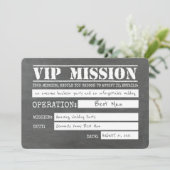 Vip Mission Funny Best Man Voorstel Kaart (Staand voorkant)