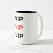 VIP-Mok Tweekleurige Koffiemok (Voorkant rechts)