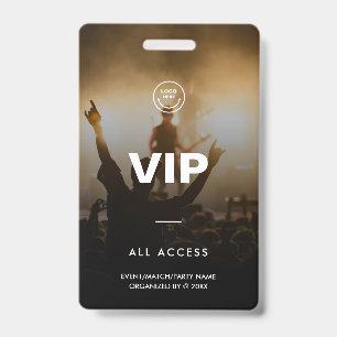VIP Music Festival Match Party All Access Badge