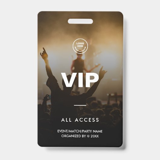 VIP Music Festival Match Party All Access Badge (Voorkant)