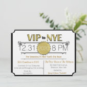 VIP Nieuwe Jaren Uitnodiging Eve Partij (Staand voorkant)
