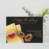 VIP-ontvangst in Las Vegas | zwart Kaart (Staand voorkant)