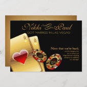 VIP-ontvangst in Las Vegas | zwart Kaart (Voorkant / Achterkant)