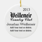 VIP-Ornament - SRF Keramisch Ornament (Achterkant)