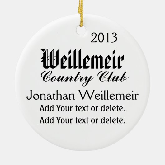 VIP-Ornament - SRF Keramisch Ornament (Achterkant)