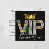 VIP-partij - speciale uitnodiging voor evenementen (Voorkant / Achterkant)