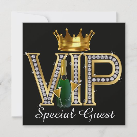VIP-partij - speciale uitnodiging voor evenementen (Voorkant)