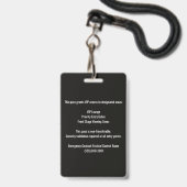 VIP-pas backstage muziekfestival blauw Badge (Achterkant met lanyard)