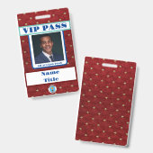 VIP PAS-badge Badge (Voor- en achterkant)