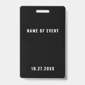 VIP-Pas Evenementenbadge Badge (Achterkant)