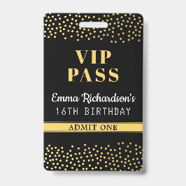 VIP-Pas Geboortedin Uitnodiging Badge