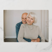 VIP-pas Golden Wedding Anniversary Ticket Folie Uitnodiging (Achterkant)