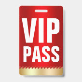 VIP PAS ID-kaart | Speciale gast Badge (Achterkant)