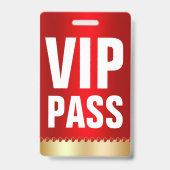 VIP PAS ID-kaart | Speciale gast Badge (Voorzijde)