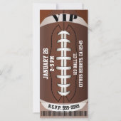 VIP-Pas Ticket Verjaardagsfeestje Voetbal Sport (Achterkant)