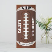 VIP-Pas Ticket Verjaardagsfeestje Voetbal Sport (Staand voorkant)