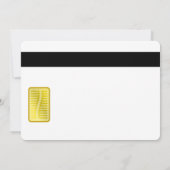 VIP-pas van Black and Gold Graduation Party Kaart (Achterkant)