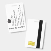 VIP-pas voor afstudeerfeest Badge (Voor- en achterkant)