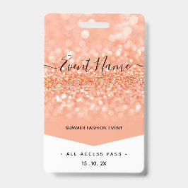 VIP-pas voor alle toegang tot mode-evenement Badge