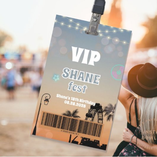 VIP-pas voor muziekfestival met volledige toegang Badge